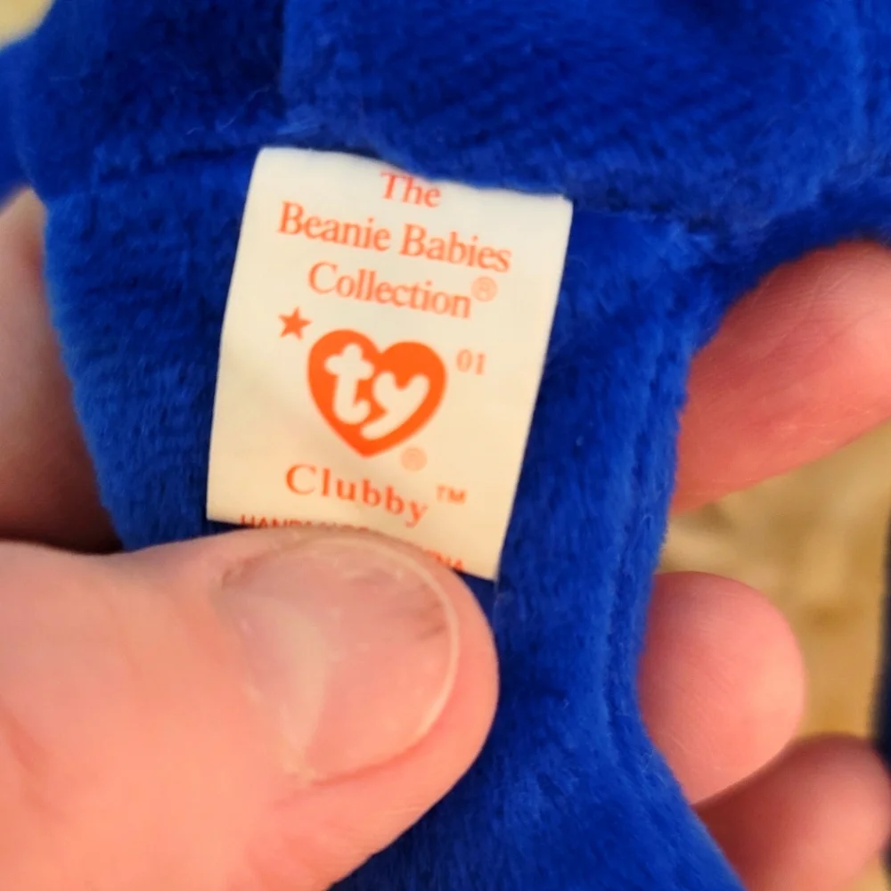 Ty Beanie Babies Clubby Mint Condition P.E Pellets Rare Stamp Error #472 NWT - Picture 8 of 14